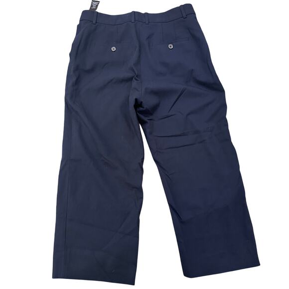 Aritzia Babaton Agency Pant City Cropped Wool Trouser High Rise Pants Navy, 10 - Picture 9 of 9